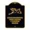 Signmission Estacionamento Para Nuevas Y Futuras Mamas, Black & Gold Aluminum Sign, 18" x 24", BG-1824-24091 A-DES-BG-1824-24091 - alternate 1